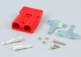 CONNECTOR, 50A RED W/6GA CONTACTS & CLAMP