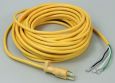 POWER CORD, 18/3 YELLOW 50'