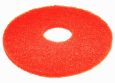 FLOOR PADS, 16", RED, BOX OF 5