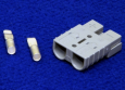 Battery Connector, 50A Gray, w/ 6 Gauge Contacts