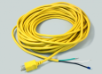 POWER CORD, 14/3 YELLOW 75'