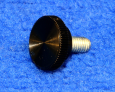 KNOB RND 19D PLSTIC M 6X12 STUD-ZN