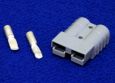 Battery Connector, 50A Gray, w/ 6 Gauge Contacts
